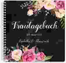 Trautagebuch Hochzeit Flowers Trautagebuch Hochzeit schwarz mit bunten Aquarell-Blumen