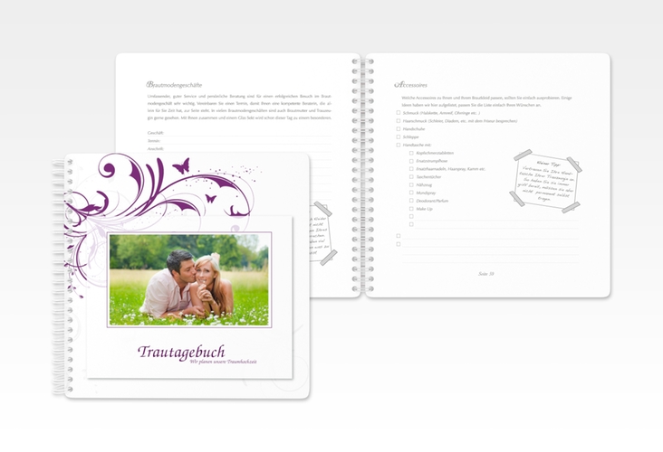 Trautagebuch Hochzeit Palma Trautagebuch Hochzeit lila