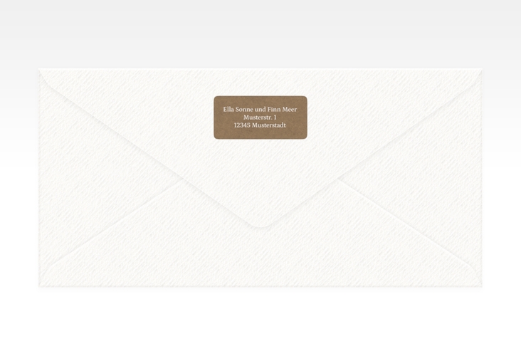 Absenderetikett Hochzeit Leuchtturm 45,7 x 21,2 mm Kraftpapier