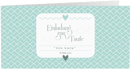 Einladung Taufe "Fancy"