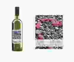 Etichette vino matrimonio collezione Bilbao Etikett Weinflasche 4er Set fucsia