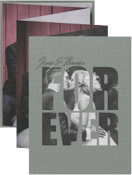 Foto-Leporello Hochzeit Letters Leporello gruen