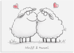 Wedding Tree Leinwand Schaf-Love (bis 60 Gäste)