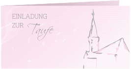 Taufeinladung "Church"