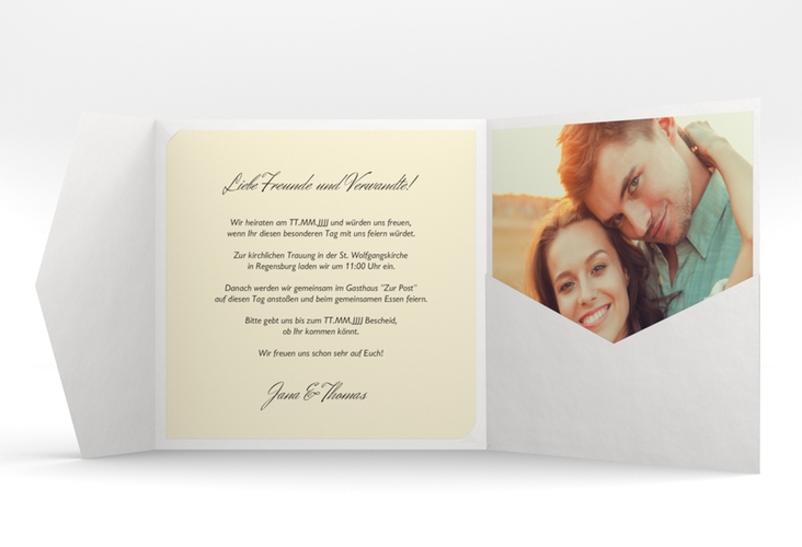 Hochzeitseinladung Letters Pocketfold