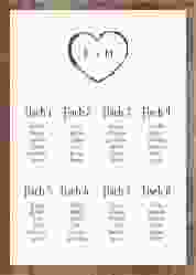 Sitzplan Poster Hochzeit "Wood"