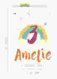 Einladungskarte Kindergeburtstag Rainbowparty A6 Karte hoch weiss mit Regenbogen zum 3. Geburtstag