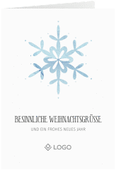 Klick: Details zu Geschäftliche Weihnachtskarte "Winterhauch" anzeigen Geschäftliche Weihnachtskarte "Winterhauch"
