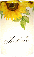 Windlicht Hochzeit Sonnenblume Windlicht weiss