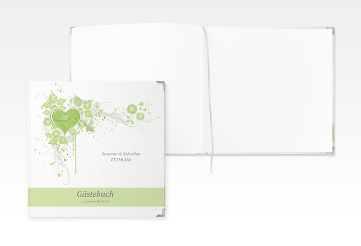 Gästebuch Selection Hochzeit Triest Leinen-Hardcover gruen