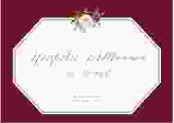 Willkommensschild Poster Prachtvoll 70 x 50 cm Poster rot