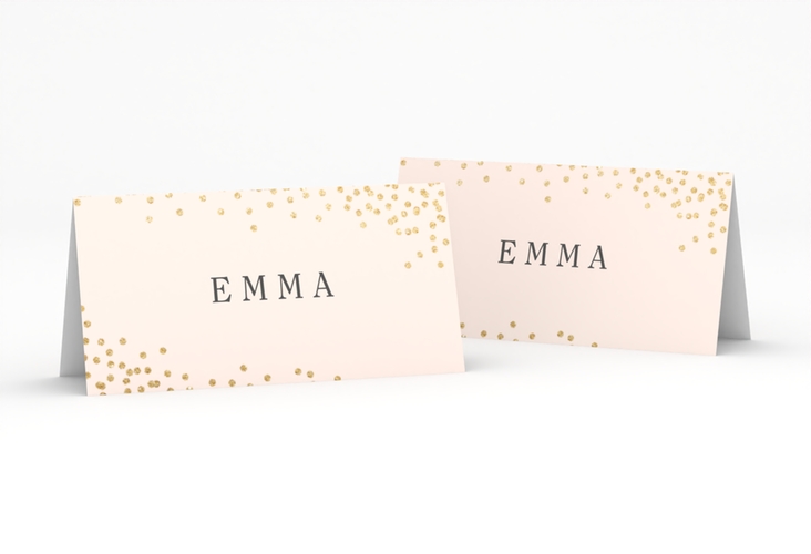 Tischkarte Hochzeit Glitter Tischkarten rosa