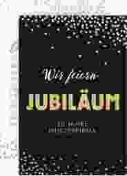 Party Einladungskarte Jubiläum A6 Karte hoch gold für Firmen-Events