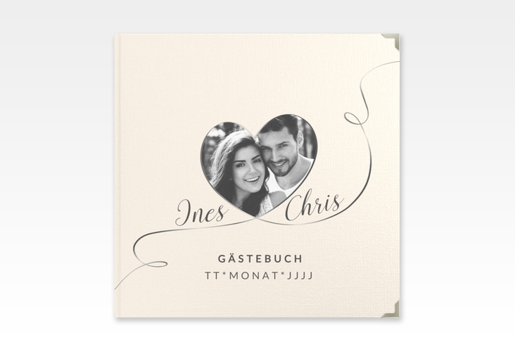 Gästebuch Selection Hochzeit Dolce Leinen-Hardcover beige