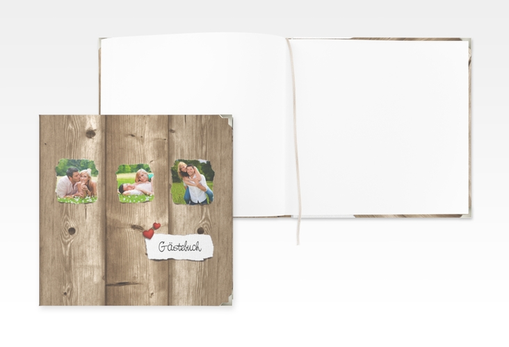 Gästebuch Selection Hochzeit Reichenhall Leinen-Hardcover braun