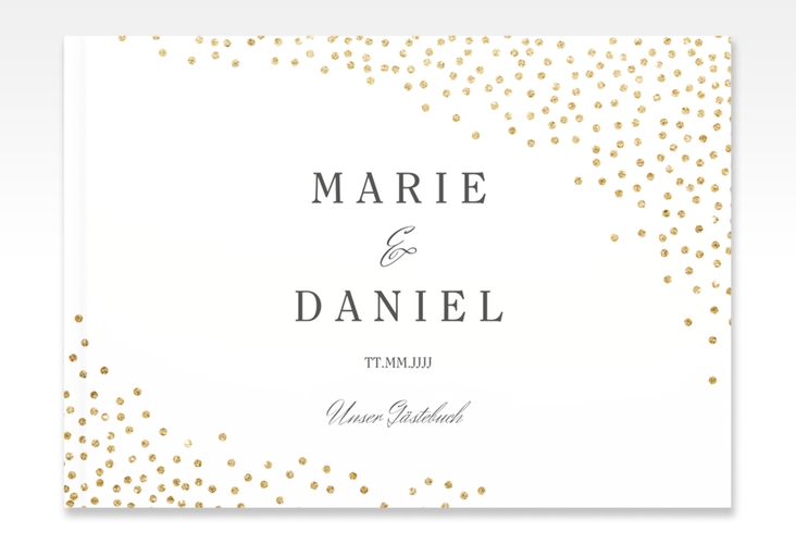 Gästebuch A4 quer Glitter A4 quer, Hardcover