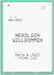 Willkommensschild Leinwand Weddingpass 50 x 70 cm Leinwand blau