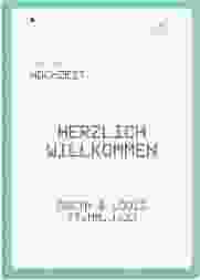 Willkommensschild Leinwand Weddingpass 50 x 70 cm Leinwand blau