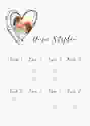 Sitzplan Poster Hochzeit Liebe 50 x 70 cm Poster lila
