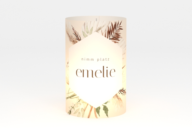 Windlicht Hochzeit Bohemian Windlicht beige