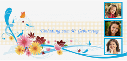 Klick: Details zu Einladung 50. Geburtstag "Elisabeth" anzeigen Einladung 50. Geburtstag "Elisabeth"