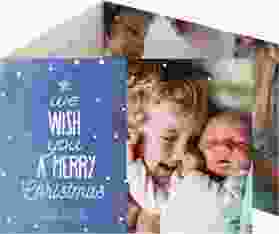 Weihnachtskarte "Schneeglitzern"