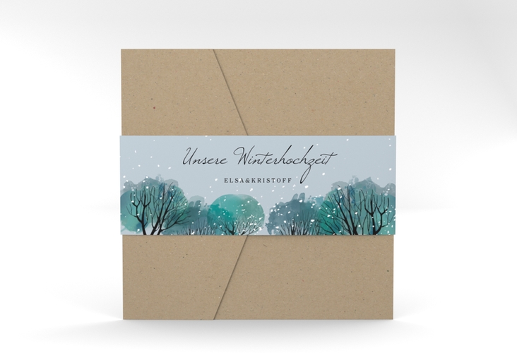 Hochzeitseinladung "Winterhochzeit" Pocketfold