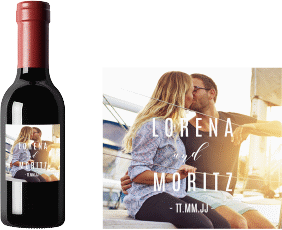 Piccoloetikett Hochzeit Memory Etikett Piccolo weiss