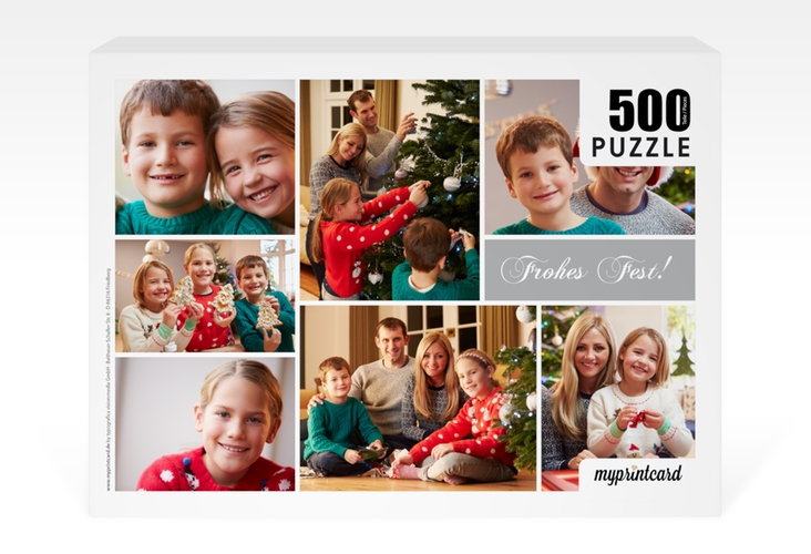 Fotopuzzle 500 Teile Weihnachtsduft 500 Teile grau mit mehreren Bildern