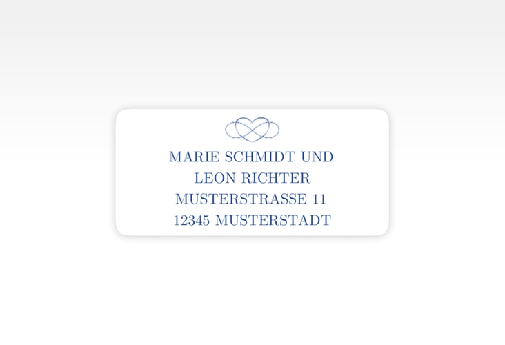 Absenderetikett Hochzeit Infinity 45,7 x 21,2 mm