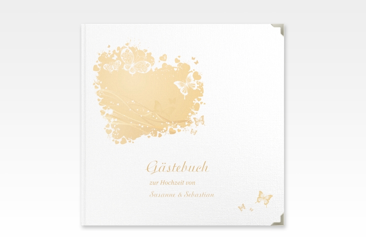 Gästebuch Selection Hochzeit Mailand Leinen-Hardcover beige