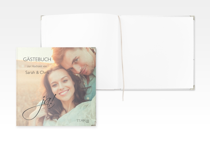 Gästebuch Selection Hochzeit Clarity Leinen-Hardcover schwarz