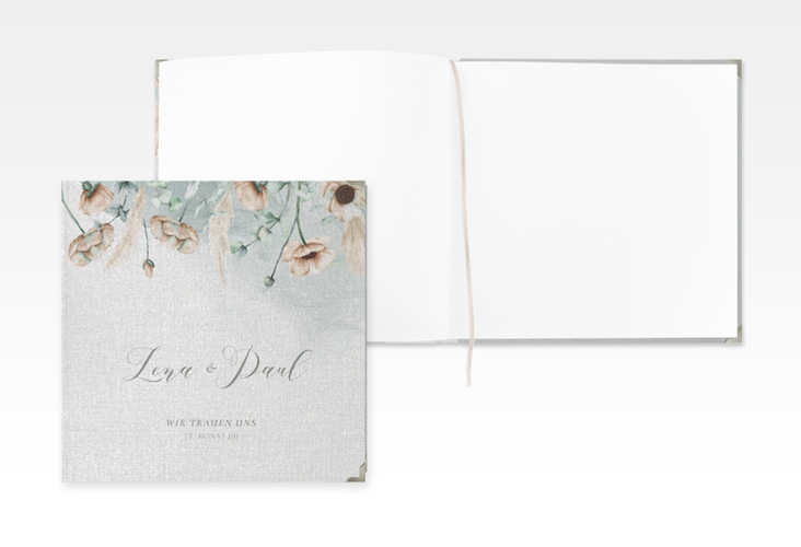 Gästebuch Selection Hochzeit Anemone Leinen-Hardcover mint