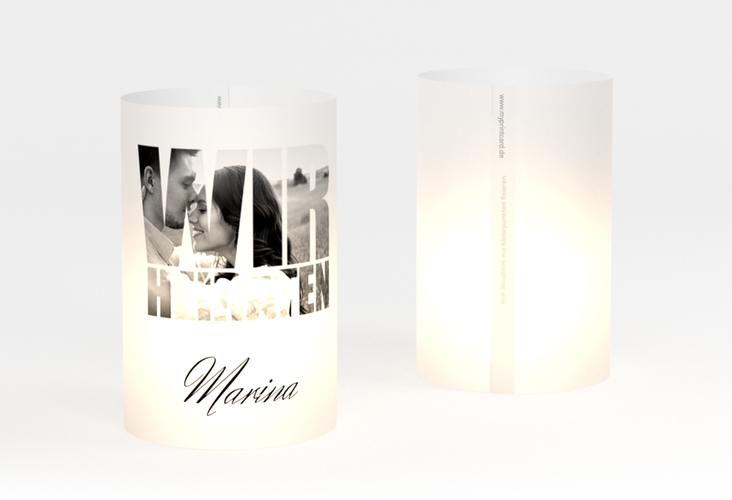 Windlicht Hochzeit Letters Windlicht