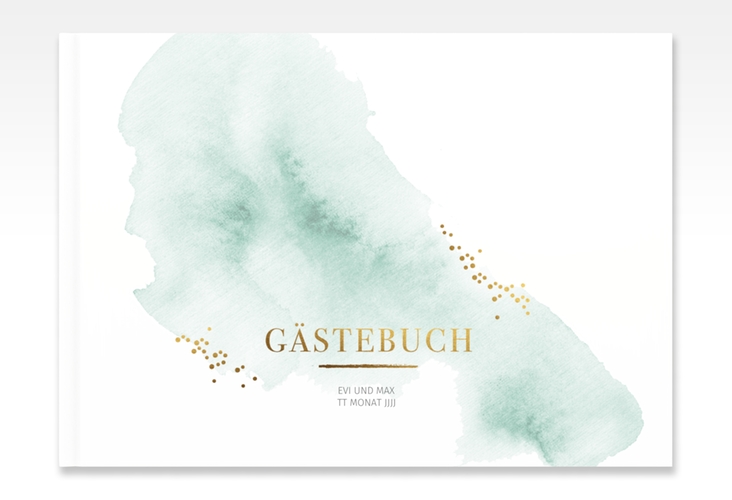 Gästebuch A4 quer Pastell A4 quer, Hardcover mint