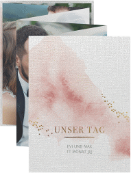 Foto-Leporello Hochzeit Pastell Leporello rosa