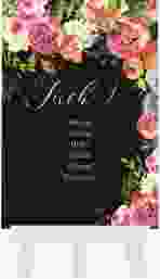 Tischaufsteller Hochzeit Flowerbomb Tischaufsteller schwarz