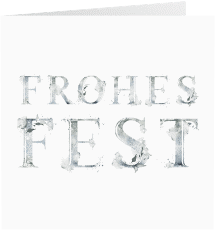 Klick: Details zu Business-Weihnachtskarte "Frostklar" anzeigen Business-Weihnachtskarte Frostklar quadr. Klappkarte weiss