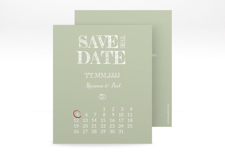 Save the Date-Kalenderblatt Rise Kalenderblatt-Karte