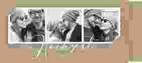 Hochzeitseinladung Crafty Einsteckkarte beige