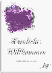 Willkommensschild Leinwand Mailand 50 x 70 cm Leinwand lila
