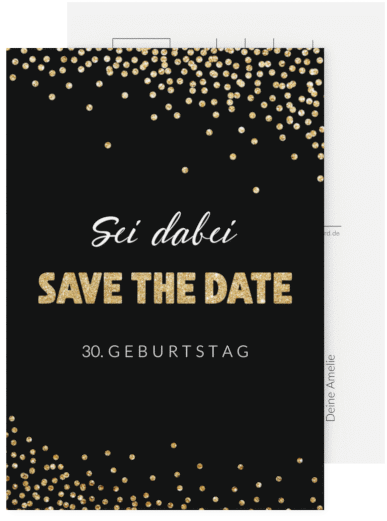 Save the DateKarten Geburtstag von myprintcard