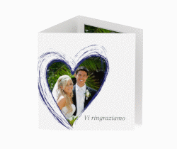 Klick: Details zu Ringraziamenti matrimonio collezione Tolone anzeigen Ringraziamenti matrimonio collezione Tolone Quadr. Karte doppelt blu