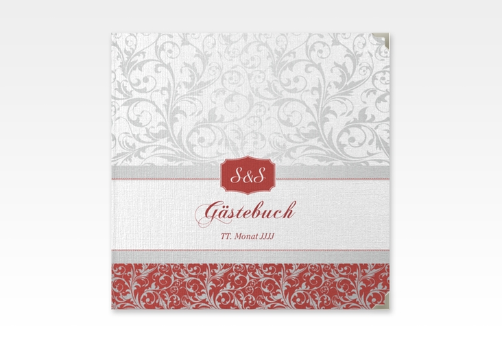 Gästebuch Selection Hochzeit Latina Leinen-Hardcover rot