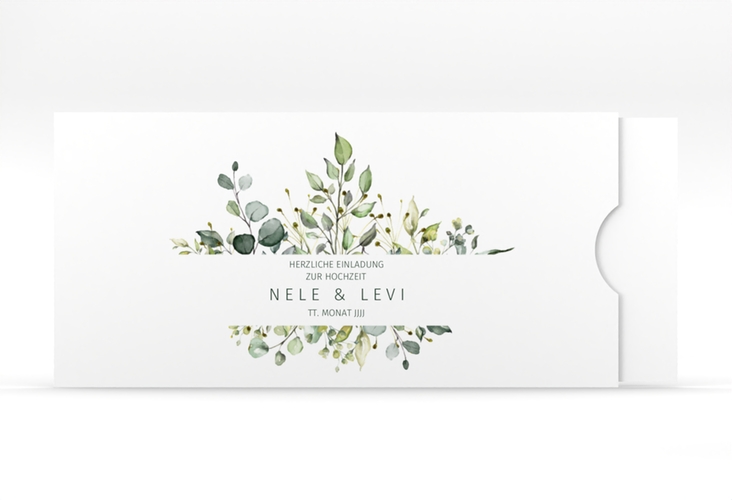 Hochzeitseinladung Enchanting Einsteckkarte weiss