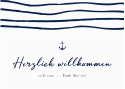 Willkommensschild Poster "Liebesanker"