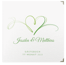 Klick: Details zu Gästebuch Selection Hochzeit "Envie" anzeigen Gästebuch Selection Hochzeit Envie Leinen-Hardcover gruen
