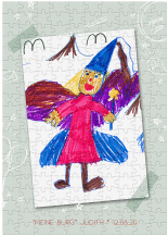 Fotopuzzle 200 Teile Kunstwerk 200 Teile gruen