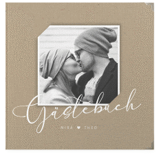 Klick: Details zu Gästebuch Selection Hochzeit "Crafty" anzeigen Gästebuch Selection Hochzeit Crafty Leinen-Hardcover Kraftpapier mit Foto