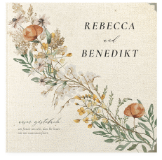Klick: Details zu Gästebuch Selection Hochzeit "Wildfang" anzeigen Gästebuch Selection Hochzeit Wildfang Leinen-Hardcover beige mit getrockneten Wiesenblumen
